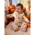thumbnail image 5 of Loicainy Infant Baby Girls Halloween Romper 3 6 9 12 18 Months Long Sleeve Doll Collar Pumpkin Jumpsuit Outfits, 5 of 9