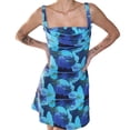 thumbnail image 1 of SAYOO Vestido sin Mangas para Mujer, Estampado de Flores Correa Ancha para el Hombro Mini de una Pieza SAYOO  Sexy, 1 of 9