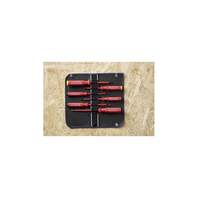 PB Swiss PB 5542.SU GY Screwdriver Set Slotted/Phillips in Roll-Up Case