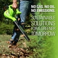 thumbnail image 6 of Greenworks 9 Amp (170 Cfm /180 mph) Corded Electric Leaf Blower 2401502, 6 of 13