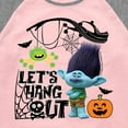 thumbnail image 3 of Trolls - Lets Hang Out Branch - Toddler & Youth Girls Raglan Graphic T-Shirt, 3 of 5