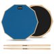 thumbnail image 1 of Drum Practice Pad Donner Silent de 8 pulgadas con baquetas azules, 1 of 8