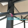 thumbnail image 6 of 8X4Ft Grill Gazebo, Metal Gazebo Soft Top Canopy with Steel Frame, Hook and Bar Counters, Mushroom, 6 of 7