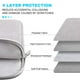 thumbnail image 5 of Lacdo Funda Protectora Compatible con 13 pulgadas Nuevo MacBook Air M3 A3113 M2 A2681 M1 A2337 2024-2018 | 13 pulgadas Nuevo MacBook Pro M2/M1 A2338 A2251 A2289 | 12.9 pulgadas iPad Pro 6ª 5ª 4ª, Gris, 5 of 5