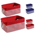 thumbnail image 2 of Coofit 2PCS Storage Bin Creative Storage Basket Organizer Bin with Handle for Clothes, 2 of 9