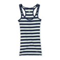 thumbnail image 2 of Camiseta sin mangas elástica Ecko Unltd. Boyfriend a rayas para mujer azul pequeña, 2 of 2