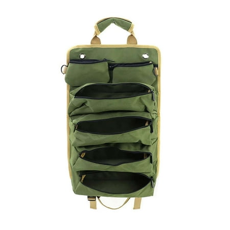 

RKZDSR Car Mounted Hardware Tool Storage Bag: Multifunctional Roll-Type Bag for Garden Electrician and Woodworking Tools
