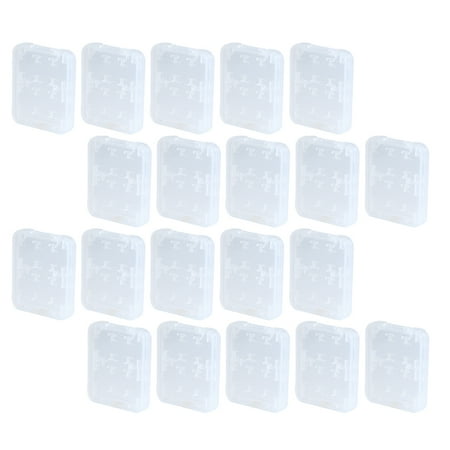 FRCOLOR 20 Pcs Label Memory Card Storage Box Flash Holder Case Miss