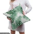 thumbnail image 4 of Ambesonne Leaf Fabric by the Yard Upholstery, Palm Mango Banana Tree, 2 Yards, Forest Green, 4 of 4