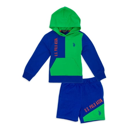 

U.S. Polo Assn. Toddler Boy Colorblock Fleece Hoodie & Outfit Set 2-Piece (2T-5T)