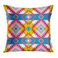 thumbnail image 1 of EREHome Colorful African Tribal Abstract Hand Drawn Bright Contemporary Contrast Creative Pillowcase Cushion Cover 16x16 inch, 1 of 1