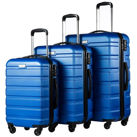 High Supply Luggage 3 Piece Set Suitcase Spinner Hardshell Lightweight