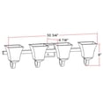 thumbnail image 3 of Design House 514778 Torino 4-Light Vanity Light, Satin Nickel, 3 of 7
