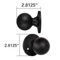 thumbnail image 2 of Ball Dummy Door Knob, Non-Turning Closet and French Door Knob in Matte Black, 2 of 12