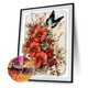thumbnail image 5 of Pintura de diamante 5D DIY, taladro redondo completo, decoración de mariposa azafrán Vintage, 30x40cm, 5 of 9