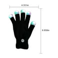thumbnail image 2 of DEBGFS Flashing Gloves Glow LED Rave Light Finger Lighting Mitt,Luminous Gloves for Kids Having Fun Partying,Black, 2 of 8