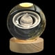 thumbnail image 1 of Lámpara de noche con forma de bola de cristal del sistema solar en 3D | Regalos de astronomía para adultos y niños | Alimentada por USB | Decoración de escritorio para el hogar y la oficina, 1 of 2