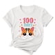 thumbnail image 2 of Camisetas de Cuello de Tripulación de Manga Corta para Mujeres Carta Impresa Camiseta 95% Poliéster 5% Spandex, Manga Corta Cuello Redondo Top Casual para Diario, 2 of 5