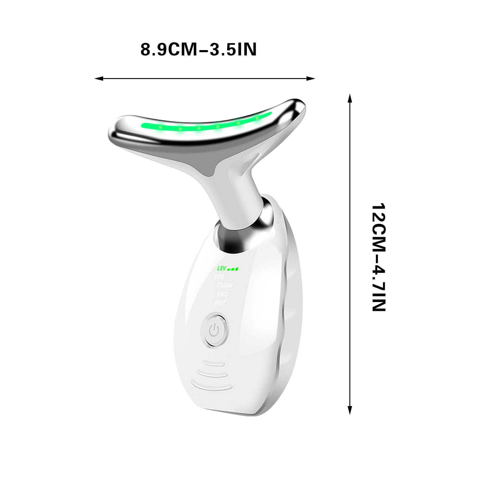 EARSTMAKEUP Clearance Face and Neck Beauty Device, Multifunctional Facial Skin Care Tool, 7 Color Led Face Neck Massager for Skin Care Routine at Home(white)