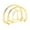 Gold, variant on Leodye 1PCS Half-Paper Tissue Dispenser Box, High-End Napkin Holder for Kitchen Bathroom, Stylish Paper Storage Organizer for Home Hotel Restaurant & Daily Use -5.12x1.57x3.54 in