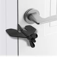 thumbnail image 1 of cerradura de puerta de hotel Cerradura de seguridad y privacidad para viajes para hoteles, dormitorios y hogares para evitar el acceso no autorizado (negro), 1 of 5