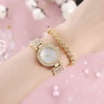 thumbnail image 1 of Conjunto de 2 piezas de reloj de mujer, reloj de pulsera para mujer, reloj de moda de tendencia, reloj de cuarzo con diamantes de imitación, 1 of 6