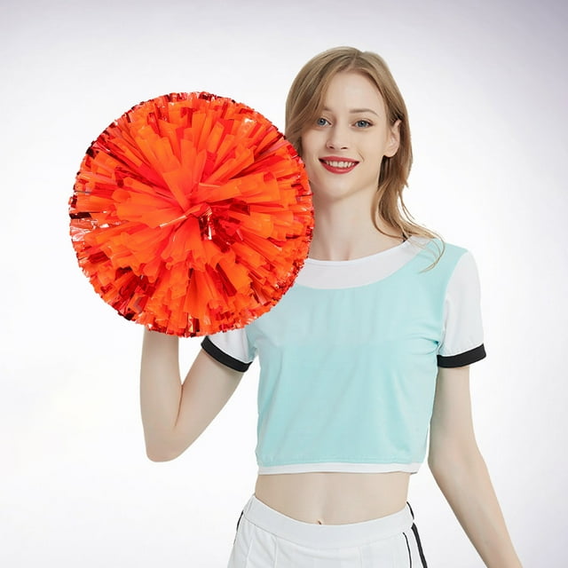 Boreal Craft Décorations de Fête des Années 90 pour Adultes 2 Pcs Cheerleading Fleurs Colorées à Main Fournitures de Sport Performance Cheering Design Léger Anneau de Doigt Boucle Off