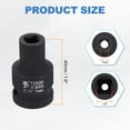 thumbnail image 2 of Uxcell 2pcs 4 Point Square Socket 1/2" Drive 7mm Metric Square Impact Socket 1.6" (40mm) Long 40CR Steel Phosphating Standard Wheel Sleeve Tool for Auto Repair Mechanical Home Use, 2 of 7