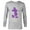 Athletic Heather, variant on Disney Mickey Mouse Pride Classic Pose Purple Icon Fill - Long Sleeve T-Shirt for Men - Customized-White