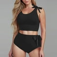 thumbnail image 1 of BEFOKA Maillot de Bain d'Été pour Femmes en Liquidation, Maillots de Bain Solides pour Femmes, Maillots de Bain Bandage, Maillots de Bain Col Rond Sans Noir, 1 of 5