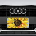 thumbnail image 5 of Yellow Sunflower Rose License Plate,Beautiful Bouquet Bloom Flower Garden Oil Painting Car Front License Plates with 4 Holes, Metal Car Plate, Novelty License Plate, 6 * 12 inches, 5 of 14
