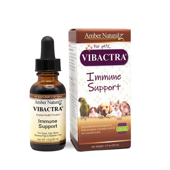 Amber NaturalZ Vibactra Immune Support for Pets | For Immune Support & Microbial Balance 1oz