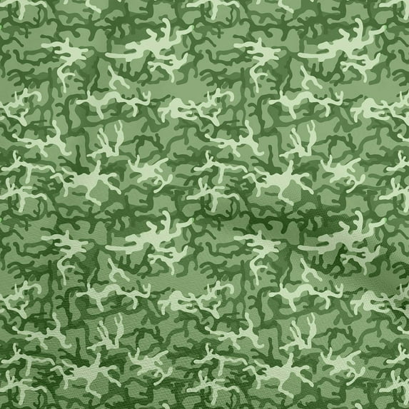 oneOone Georgette Viscose Green Fabric Camouflage Sewing Fabric By The Yard Printed Diy Clothing Sewing Supplies 42 Inch Wide