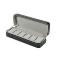 thumbnail image 2 of freestylehome Watch Box With Multiple Size Compartments For Watch Collectors Dustproof Earring Holder balck 6 slots 1Set, 2 of 6