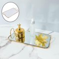 thumbnail image 4 of Bandeja espejada Bandeja decorativa con asa, bandeja de espejo, bandeja de tocador, organizador de perfumes para joyería, bandeja de maquillaje, bandeja de espejo para Magideal Bandeja espejada, 4 of 7