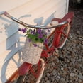 thumbnail image 6 of Set of 2 Wall Hanging Wicker Basket, Farmhouse Garden Hanging Planter Decorative Front Door Hanger Woven Rattan Flower Basket for Wall, Door, Living Room, Patio, 2 Sizes, 6 of 8