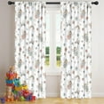 thumbnail image 5 of Blackout Kids Curtains,White Fairy Castle Pattern Childrens Insulated Curtains Set Of 2,Bedroom Essentials,Toddler Room Decor 42"x84", 5 of 5