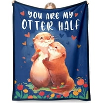 Gifts for Boyfriend Husband, Husband Boyfriend Christmas Birthday Gifts - Otter Throw Blanket - Anniversary Blanket Gifts for Men, Valentines Day Gifts for Her, Him