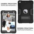 thumbnail image 2 of Dteck iPad Mini 5, Mini 4 Case, Shockproof [Full-Body] Hybrid 3-Layer Drop Protection Rugged Kickstand [HD Screen Protector] Cover For iPad Mini 5th 2019 / Mini 4th Gen 2015 7.9", Black, 2 of 7