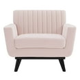 thumbnail image 3 of Engage Channel Tufted Performance Velvet Armchair, 3 of 7