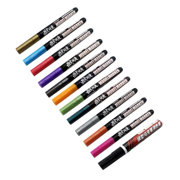Herramientas para colorear Pluma complementaria DIY para pintura de roca 12 piezas