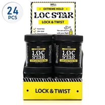 IWELL Signature Loc Star Braid & Loc Gel, 3.4 fl oz | 24 pcs | Extreme Hold for Braids, Locs, Twists, Cornrows & Edges | Smooths & Tames Frizz | No Heavy Residue | Long-Lasting | With Aloe Vera
