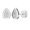 Sterling Silver, variant on Collection Round White Diamond Pear Shape Teardrop Pushback Stud Earrings for Women (0.10 ctw, Color I-J, Clarity I1-I2) in 18K White Gold