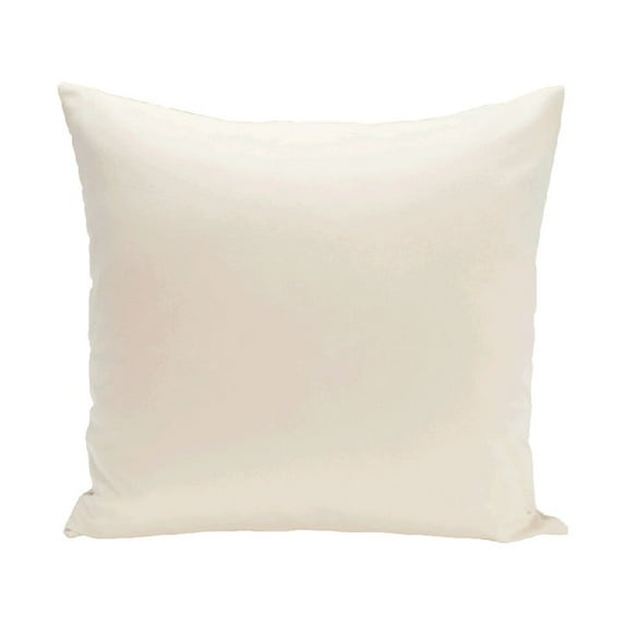 Simply Daisy 16" x 16" Solid Print Pillow, Ivory