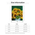 thumbnail image 5 of Disketp Sunflowers in Bucket Cozy Flannel Fleece Throw Blanket: Has a velvety texture for All Seasons - Perfect for Women, Men, & Kids"50"x40", 5 of 6