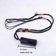thumbnail image 5 of Yesbay Men Women Black Faux Tourmaline Stone Pillar Pendant Rope Necklace Jewelry Gift-Black, 5 of 7