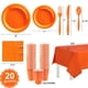 thumbnail image 5 of Vajilla de Fiesta Naranja para Bodas y Celebraciones, 5 of 7