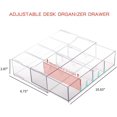 thumbnail image 2 of LAICAIW Clear Plastic Cable Organizer Drawer with Adjustable Compartments and 20pcs of Wire Ties, Large Electronics Cord Management Box, Desk Accessories Storage Case for Office Supplies (Type J), 2 of 7