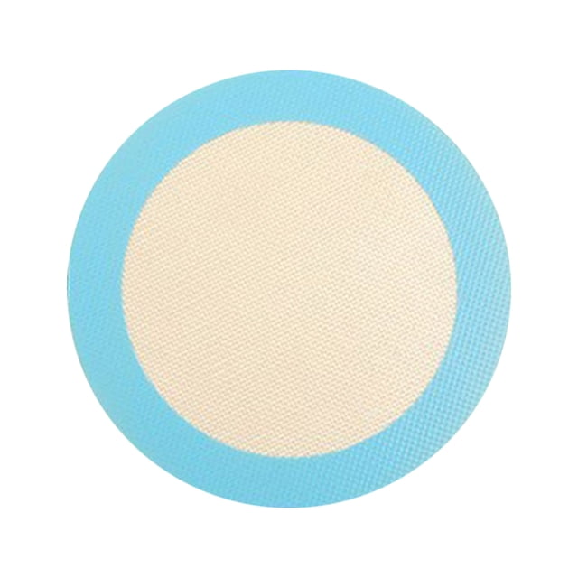 HBFAGFB Silicone Baking Mat Set, 20cm Round Heat-Resistant Macaron Oven Mat with Border