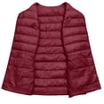 thumbnail image 6 of Xyxonk Women's Lightweight Water-Resistant Packable Puffer Vest Thermal Sleeveless White Duck Down Coat Outerwear,Wine L, 6 of 8